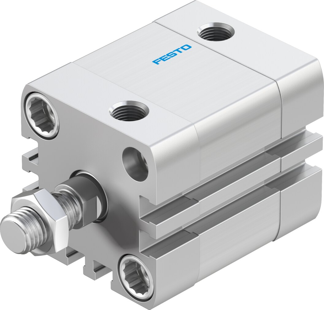 Компактный пневмоцилиндр (ADN-1 1/4"-1/2"-A-P-A, Festo)