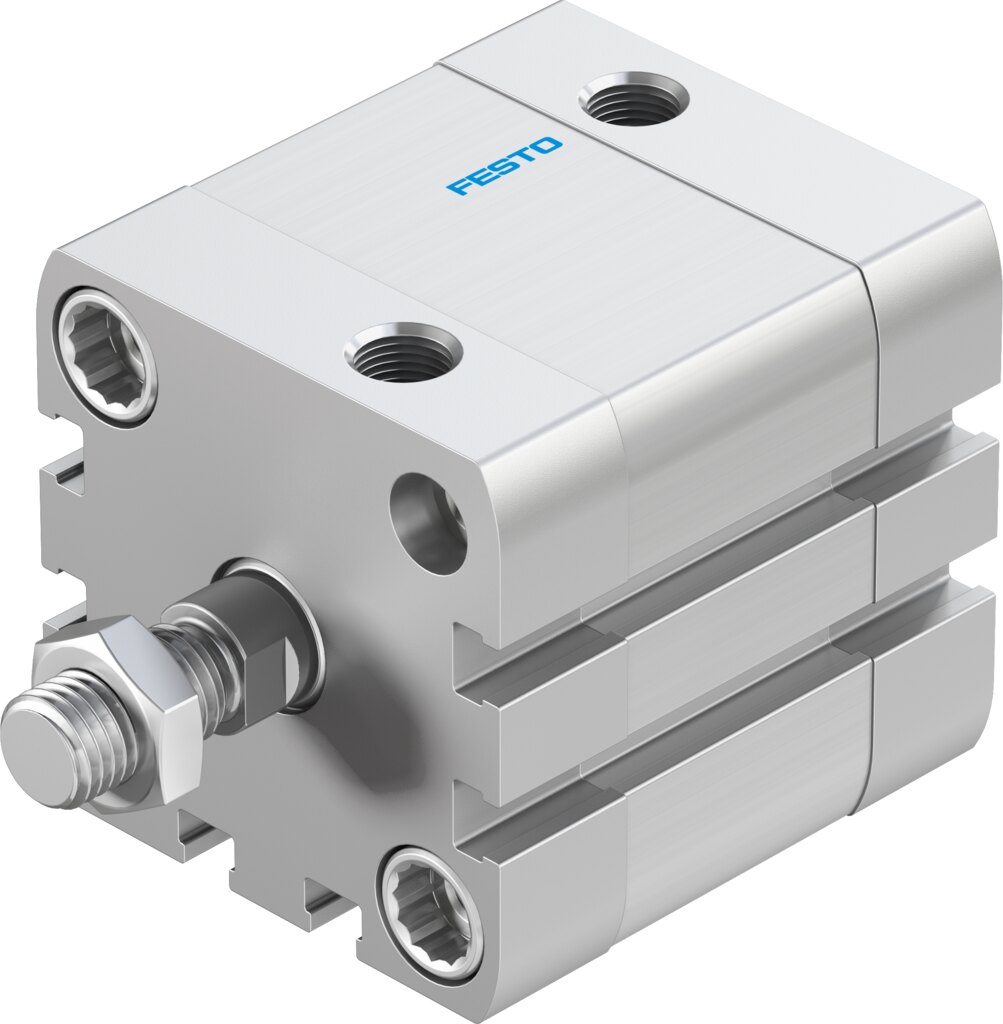 Компактный пневмоцилиндр (ADN-1 5/8"-1/2"-A-P-A, Festo)