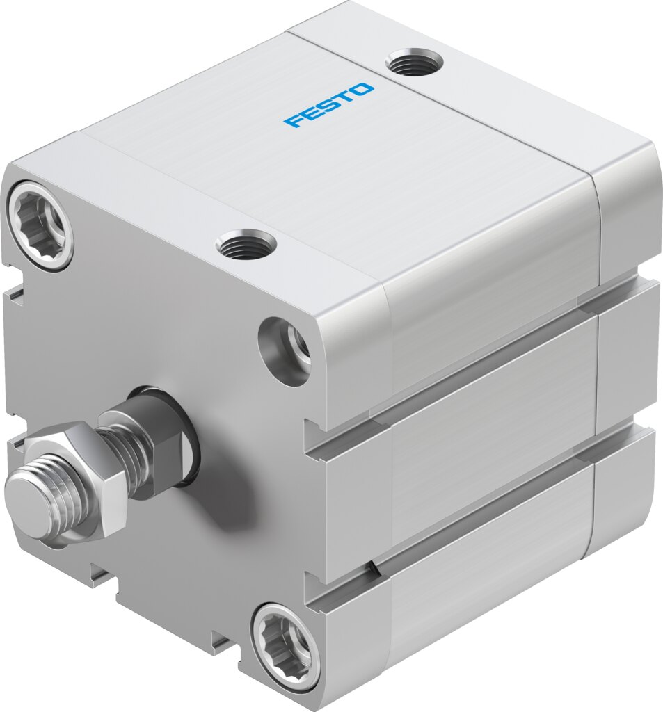 Компактный пневмоцилиндр (ADN-2 1/2"-1 1/4"-A-P-A, Festo)