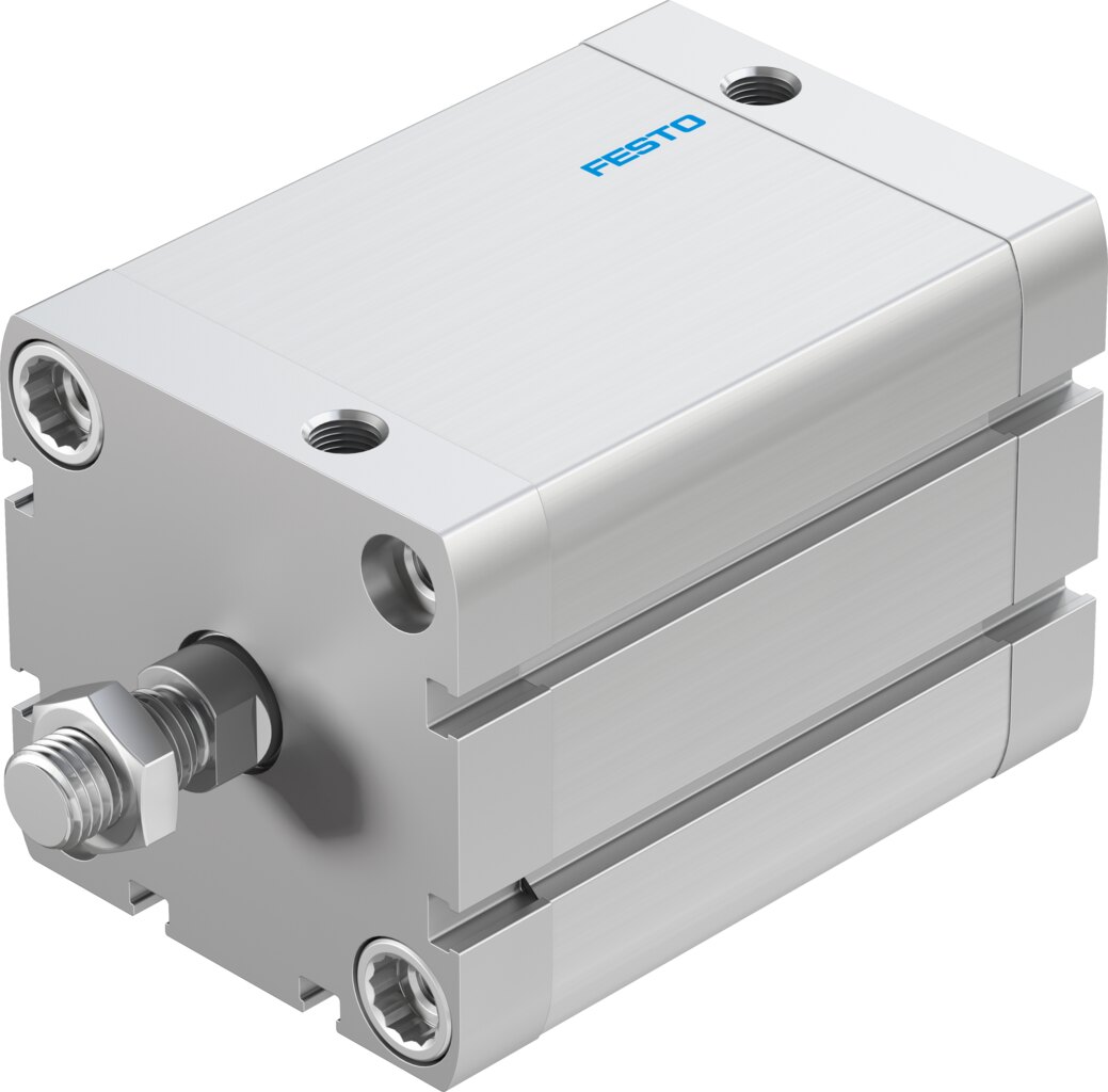 Компактный пневмоцилиндр (ADN-2 1/2"-2 1/2"-A-P-A, Festo)