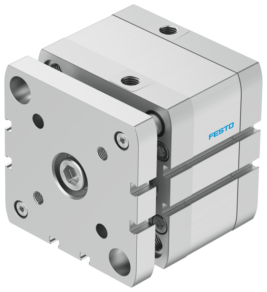 Компактный пневмоцилиндр (ADNGF-80-15-P-A, Festo)