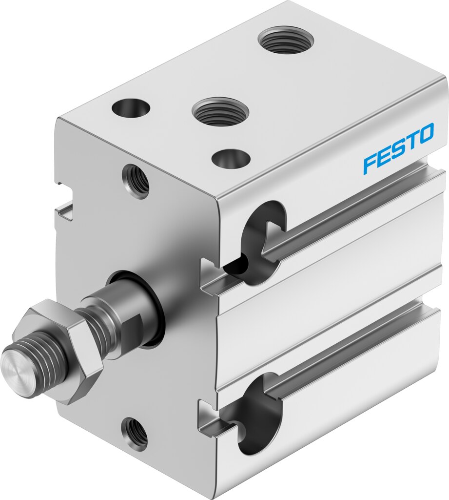 Компактный пневмоцилиндр (DPDM-32-10-PA, Festo)