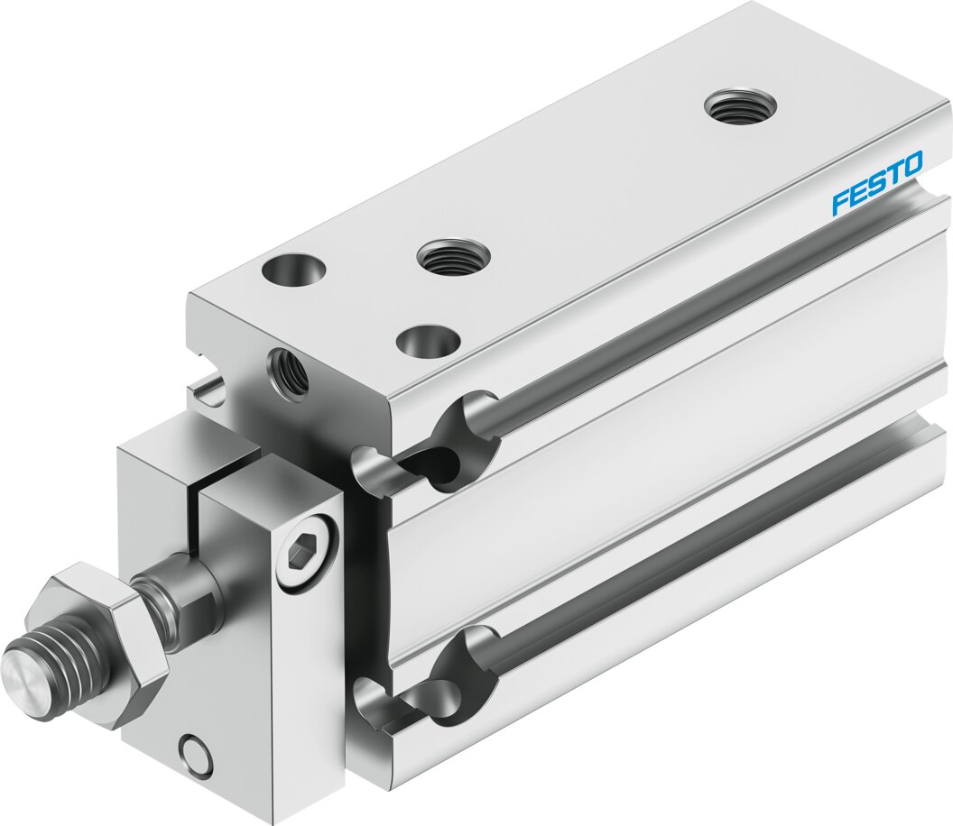 Компактный пневмоцилиндр (DPDM-Q-16-15-PA, Festo)