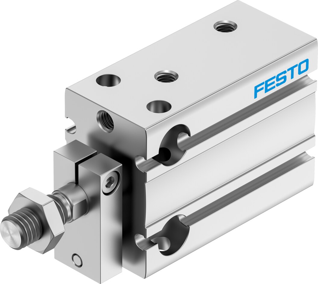 Компактный пневмоцилиндр (DPDM-Q-20-10-PA, Festo)