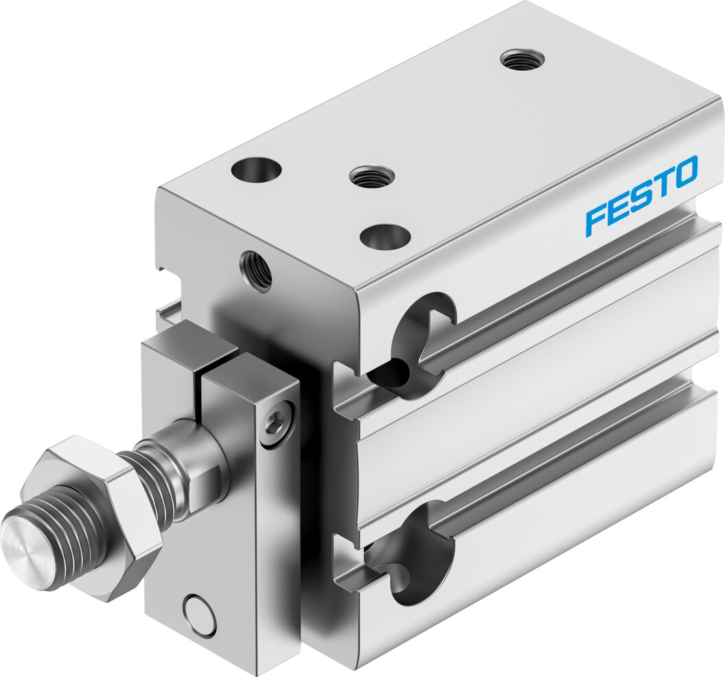 Компактный пневмоцилиндр (DPDM-Q-25-10-PA, Festo)