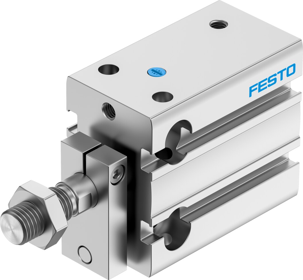 Компактный пневмоцилиндр (DPDM-Q-25-10-S-PA, Festo)