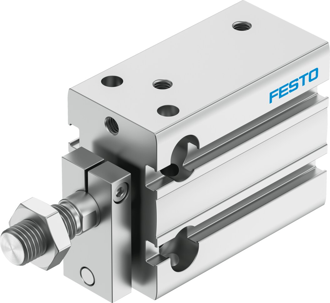 Компактный пневмоцилиндр (DPDM-Q-25-15-PA, Festo)