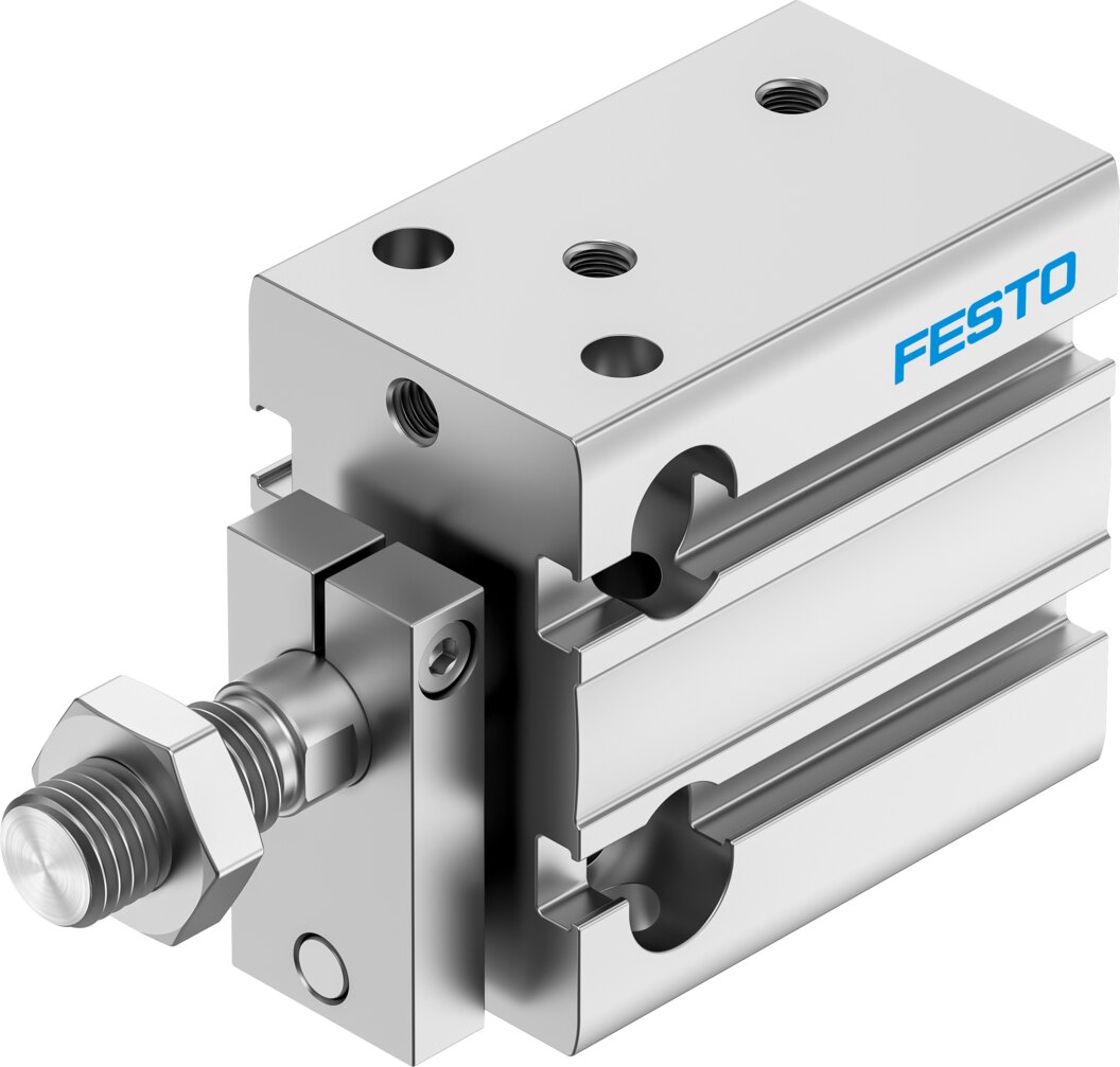 Компактный пневмоцилиндр (DPDM-Q-25-5-PA, Festo)