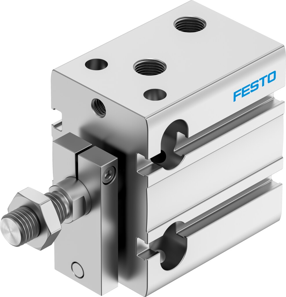 Компактный пневмоцилиндр (DPDM-Q-32-10-PA, Festo)
