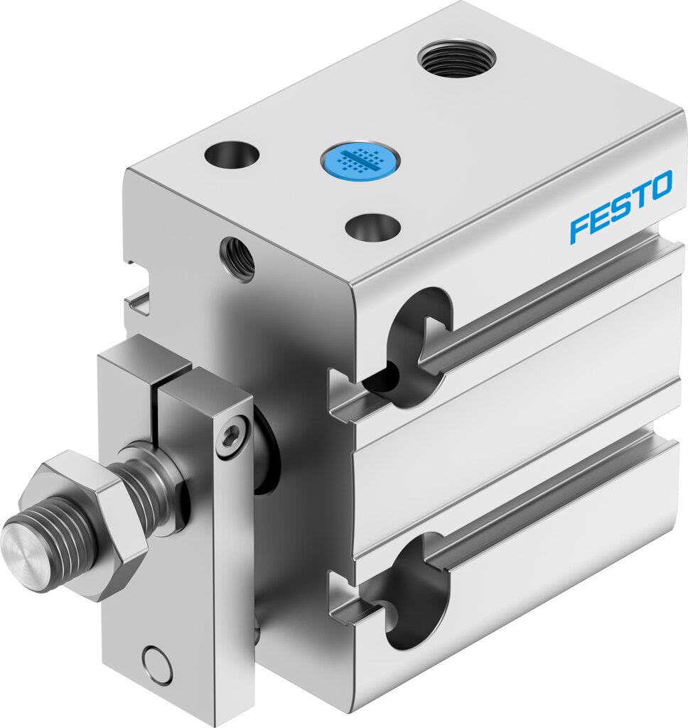 Компактный пневмоцилиндр (DPDM-Q-32-10-S-PA, Festo)