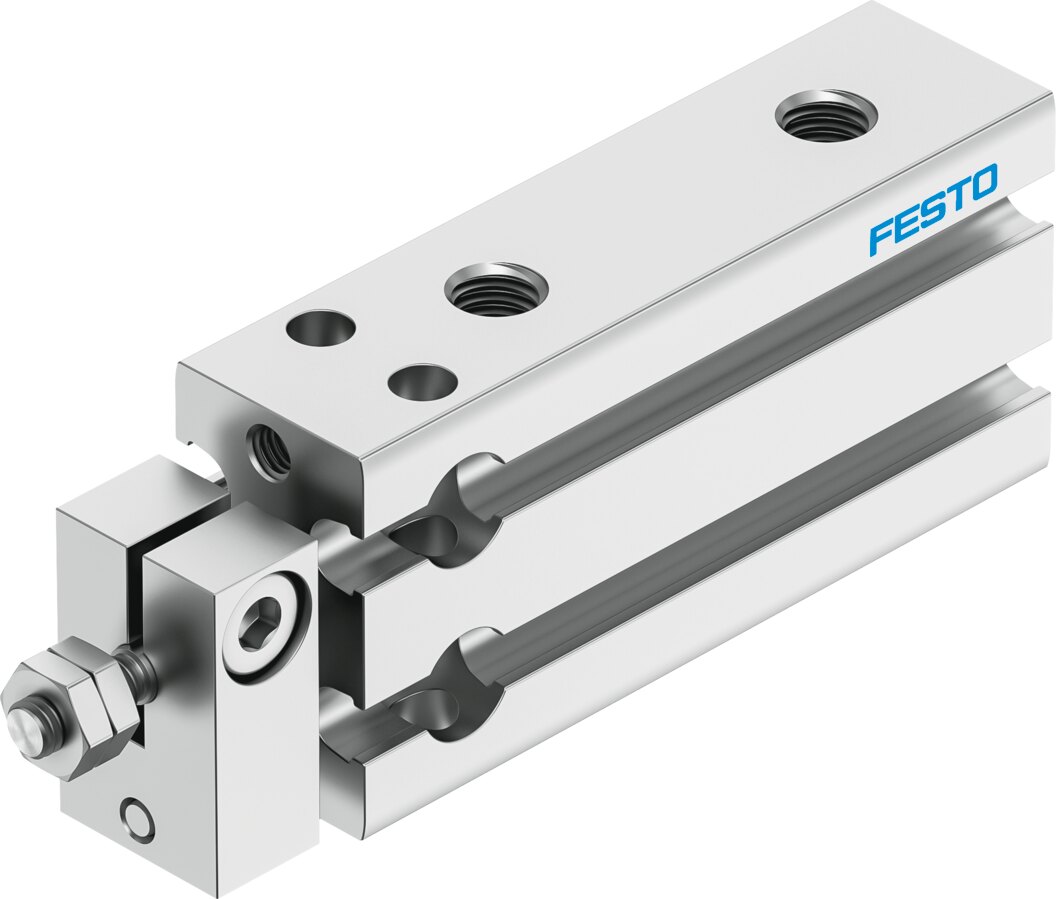 Компактный пневмоцилиндр (DPDM-Q-6-15-PA, Festo)