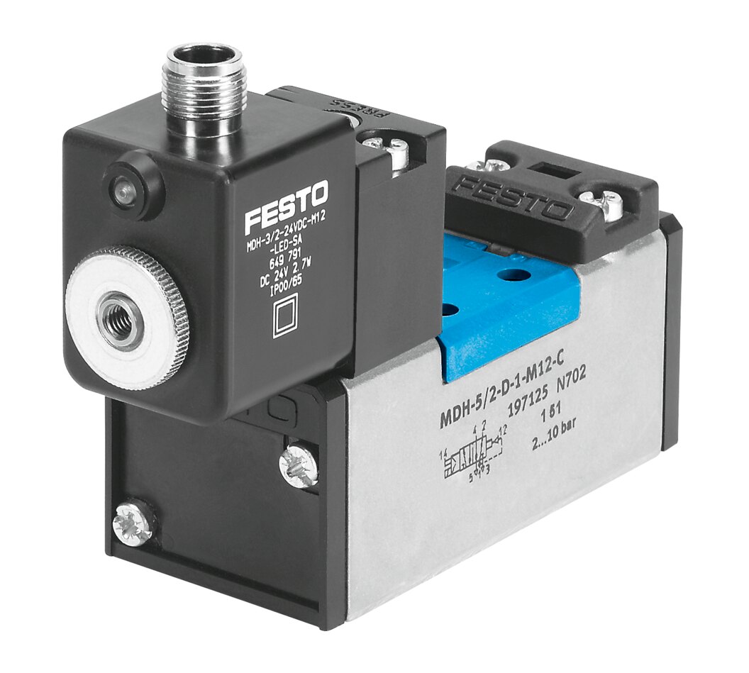 Пневмораспределитель (MDH-5/2-D-1-S-M12-C, Festo)