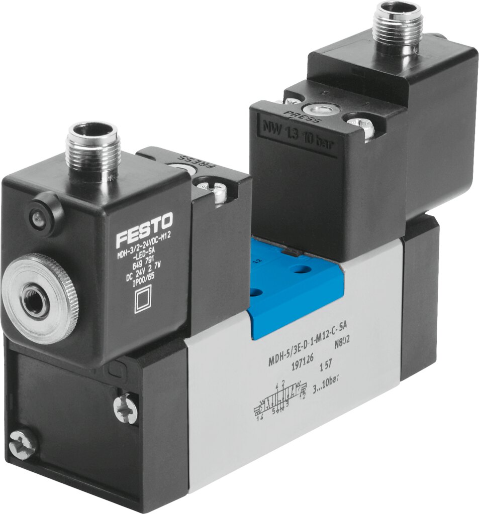 Пневмораспределитель (MDH-5/3G-D-1-M12D-C, Festo)