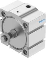 Компактный пневмоцилиндр (AEN-S-63-10-A-P-A, Festo)