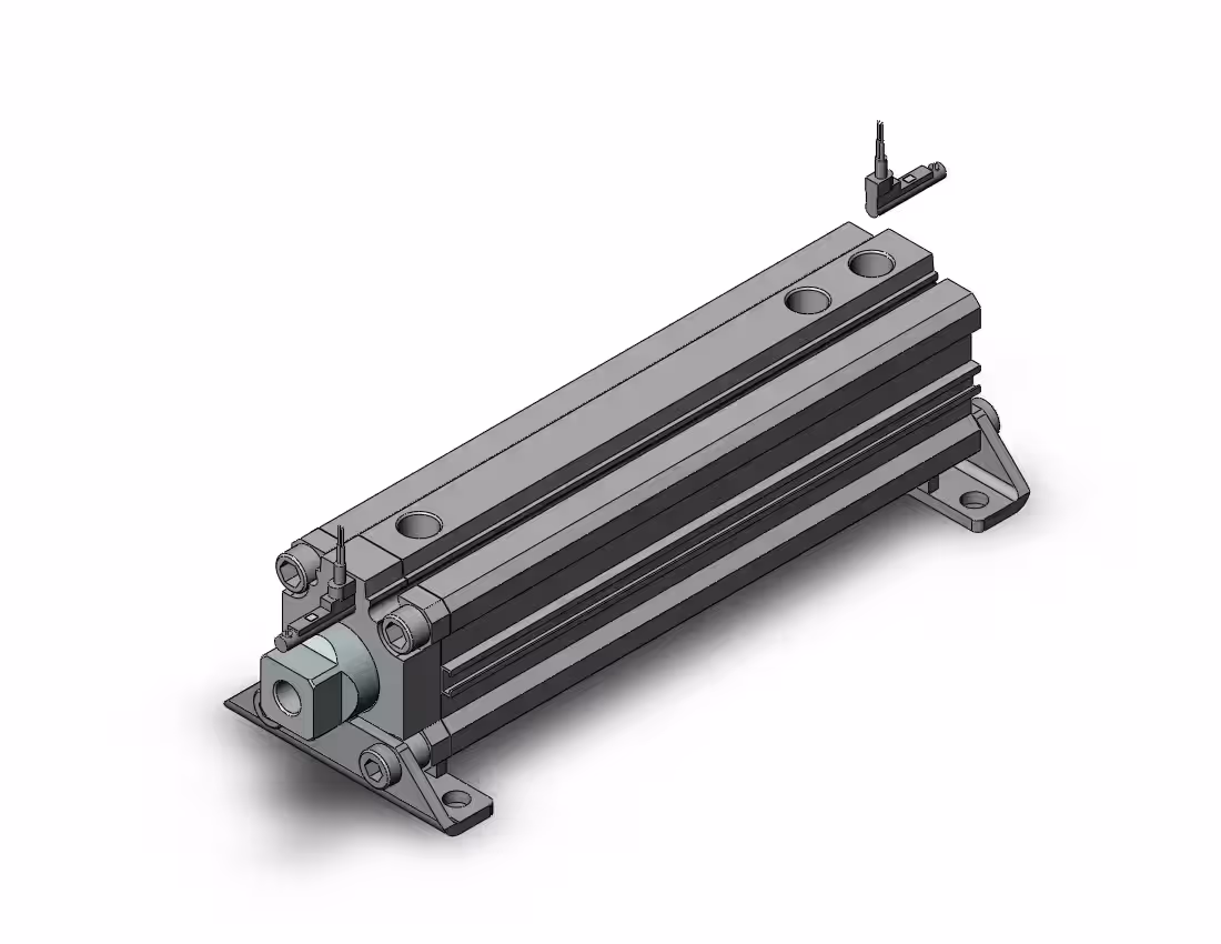 Пневмоцилиндр SMC RZQL32TN-100-50-A90VL